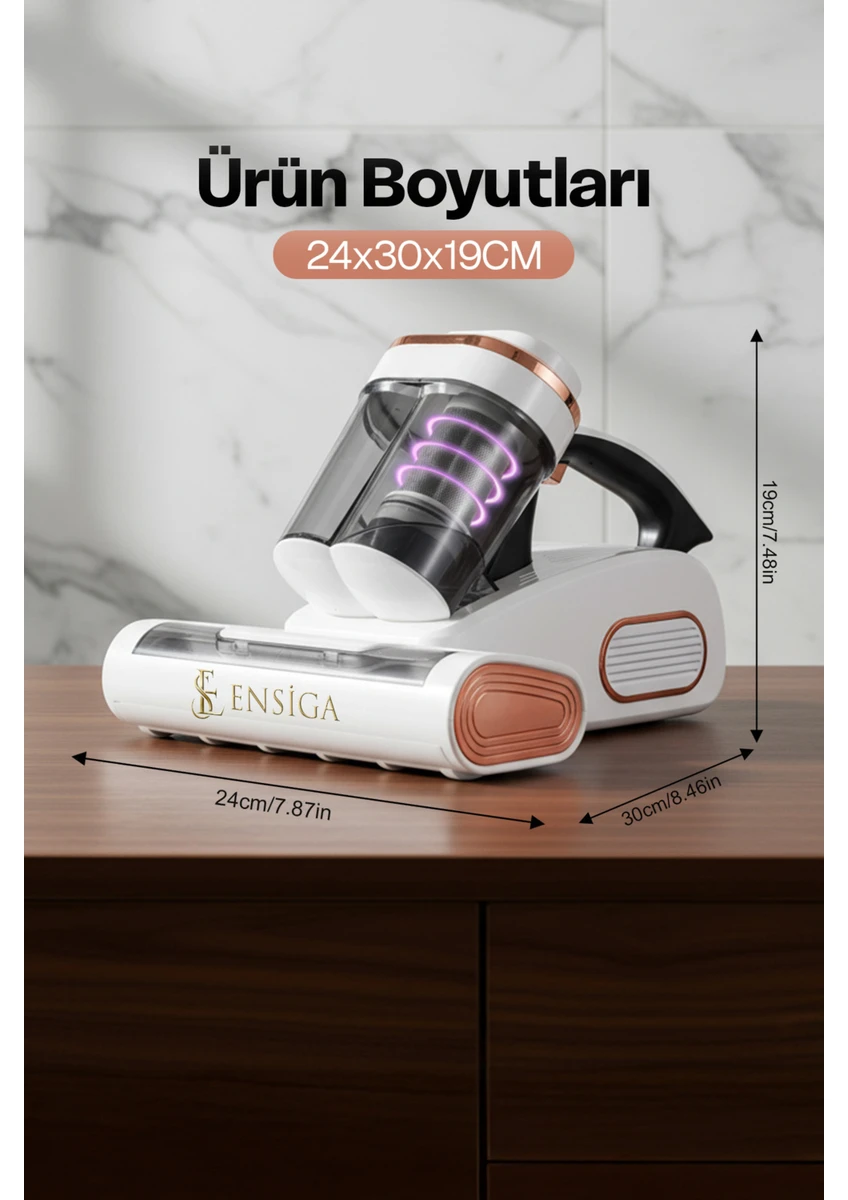 Ensiga Kablosuz Yeni Tasarım Uv Işık ve Hepa Filtre ile Oem Yatak Temizleyici Yatak Toz Elektrikli Süpürge